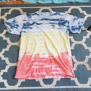 RIPNDIP realistic flower nermal tee. Tricolor tie dye. XL. Preloved <3.